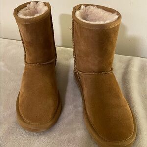 BearPaw Cream Shearling Boots